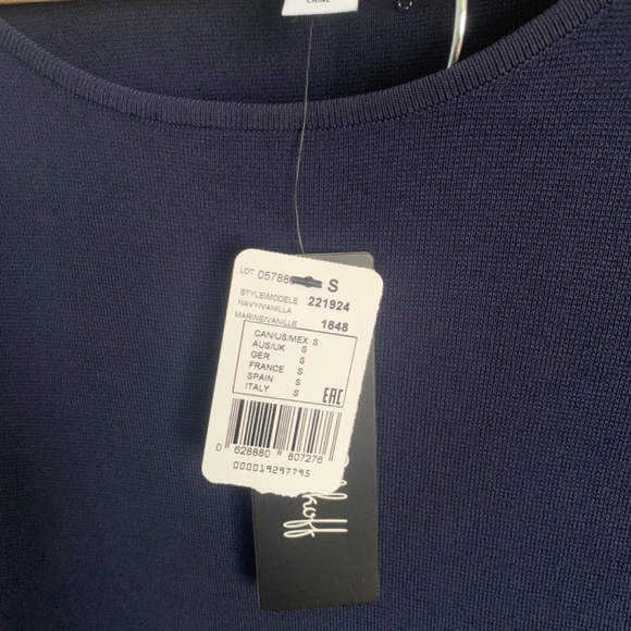 Knitted Navy Sweater and knitted navy pants by Josef Ribkoff Size Small - Picture 3 of 3